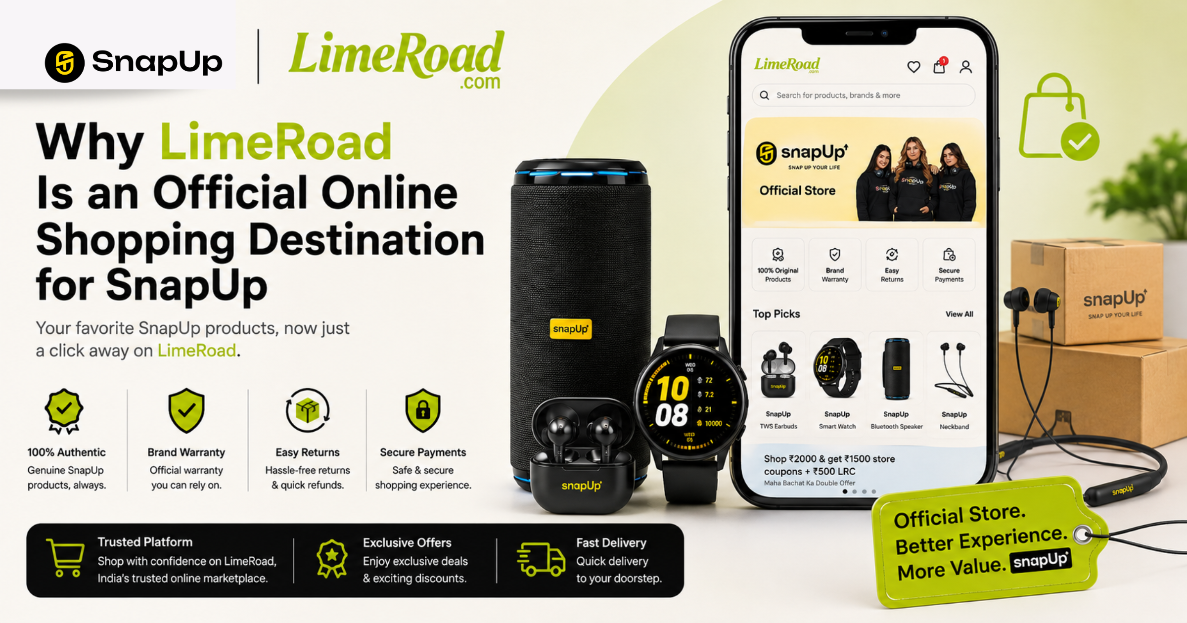 Why LimeRoad Is an Official Online Shopping Destination for SnapUp