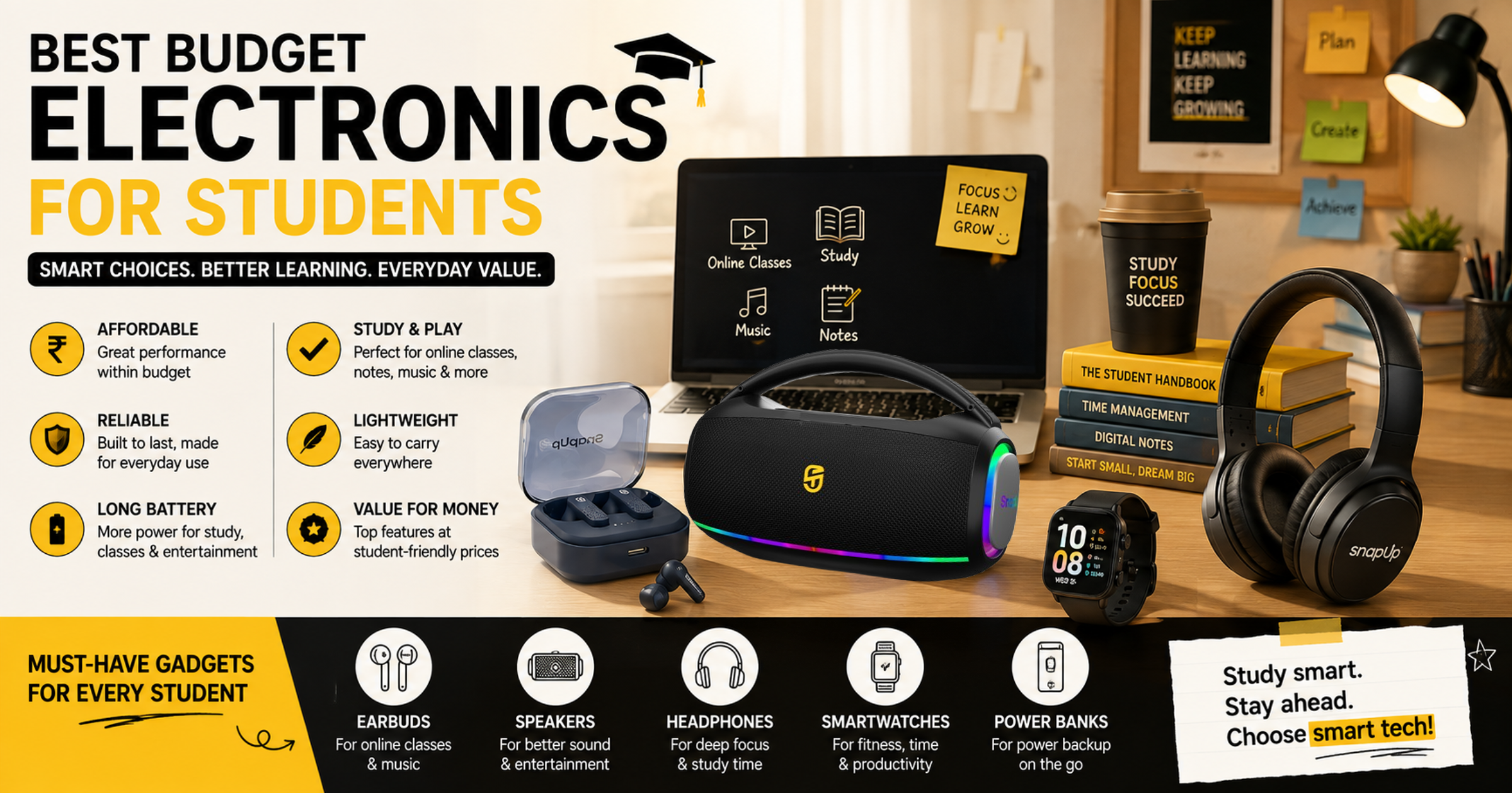 Best Budget Electronics for Students in India (2026 Buying Guide)