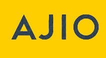 The text 'AJIO.co' appears in dark blue-gray lettering on a transparent checkerboard background, likely a website or logo graphic rather than a physical product photo.