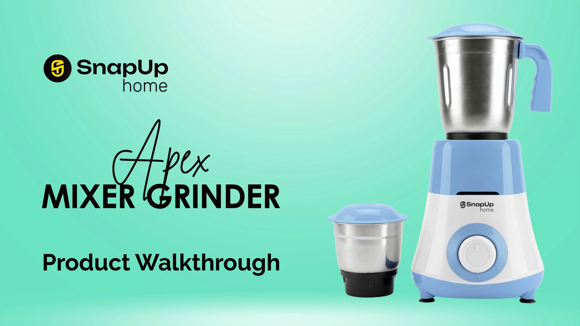 Load video: Snap up mixer grinder